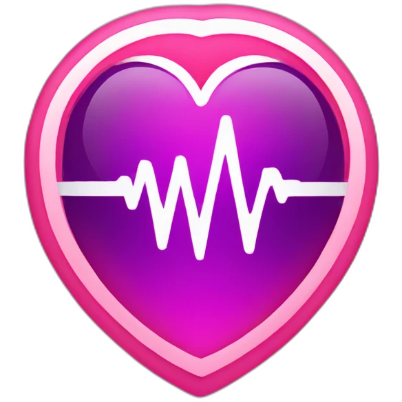 heart rate digital emoji