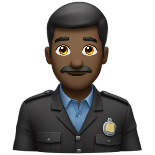 Stafforshilde tout noir qui souris emoji