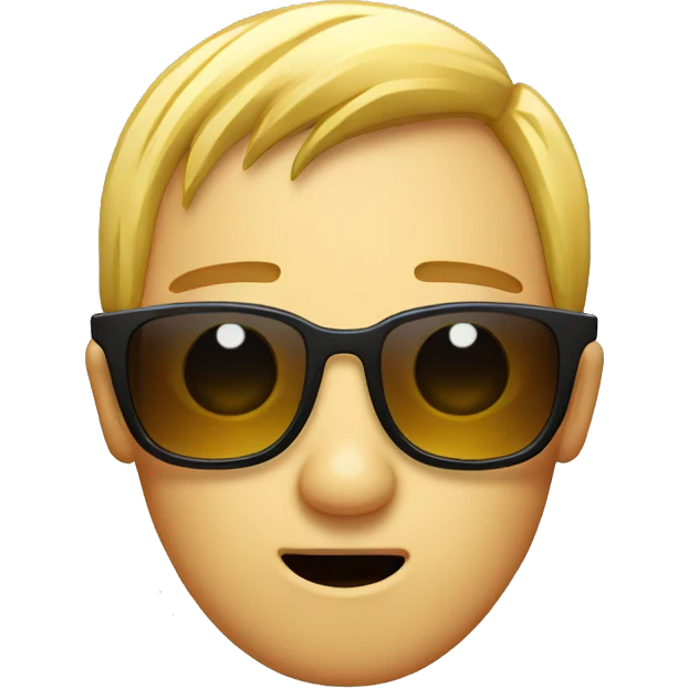 sunglasses face and crying emoji