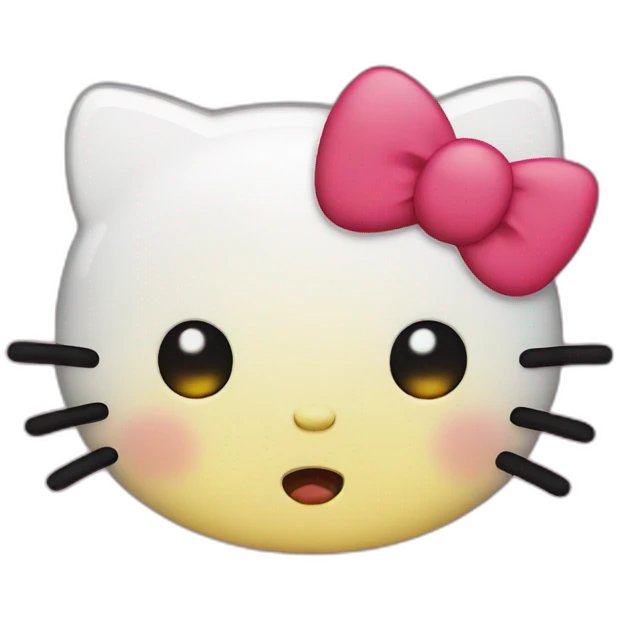 Hello kitty crying emoji