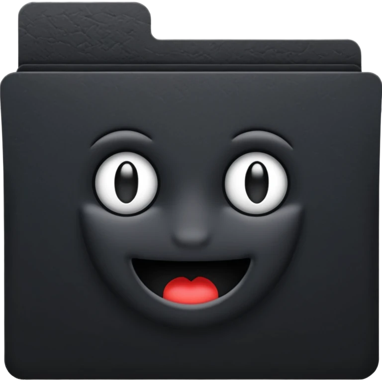 folder with black papers emoji