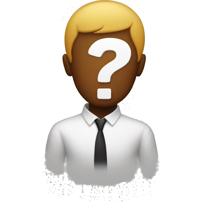 Question mark on head emoji