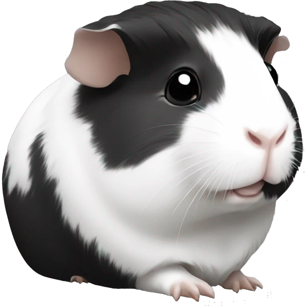 guinea pig black and white emoji