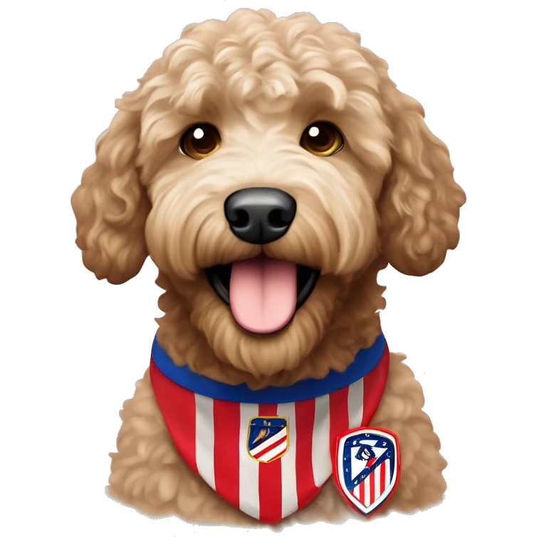 atletico de Madrid labradoodle fan emoji