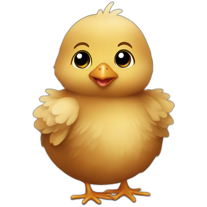  brown color baby chick emoji