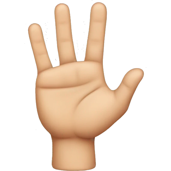Fingers saying too small emoji