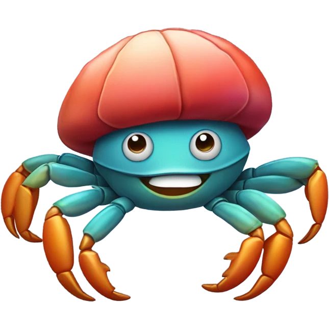 Crab in a hat emoji