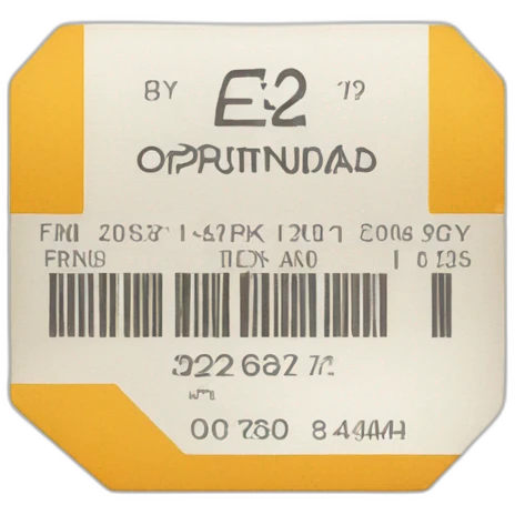 A ticket with the text Oportunidad emoji