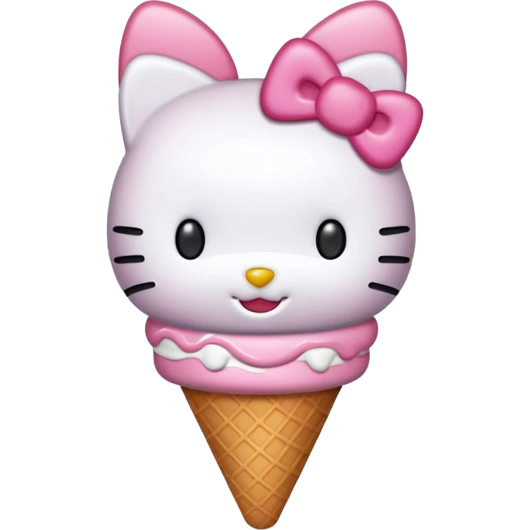 hellokitty whit icecream emoji