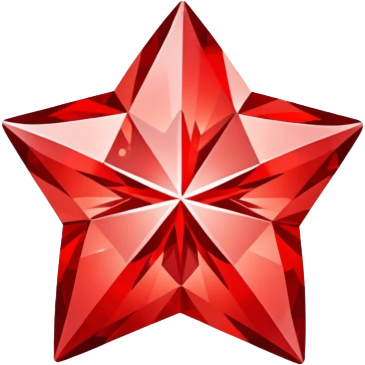 red diamond 8pointed star  emoji