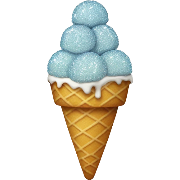 Icecream with crystals emoji