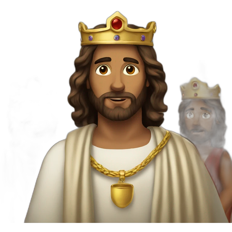 Jesus before King Herod emoji