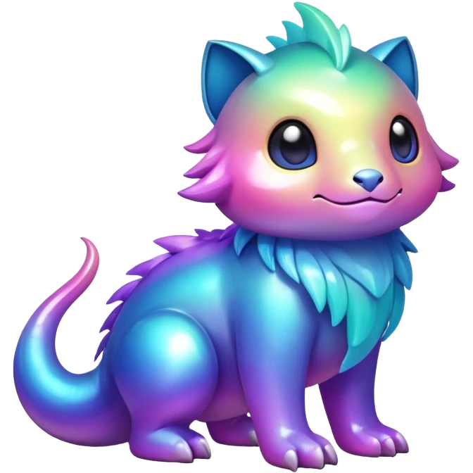  Iridescent gradient fakemon-creature  emoji