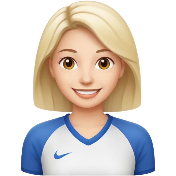 woman with white jersey  emoji