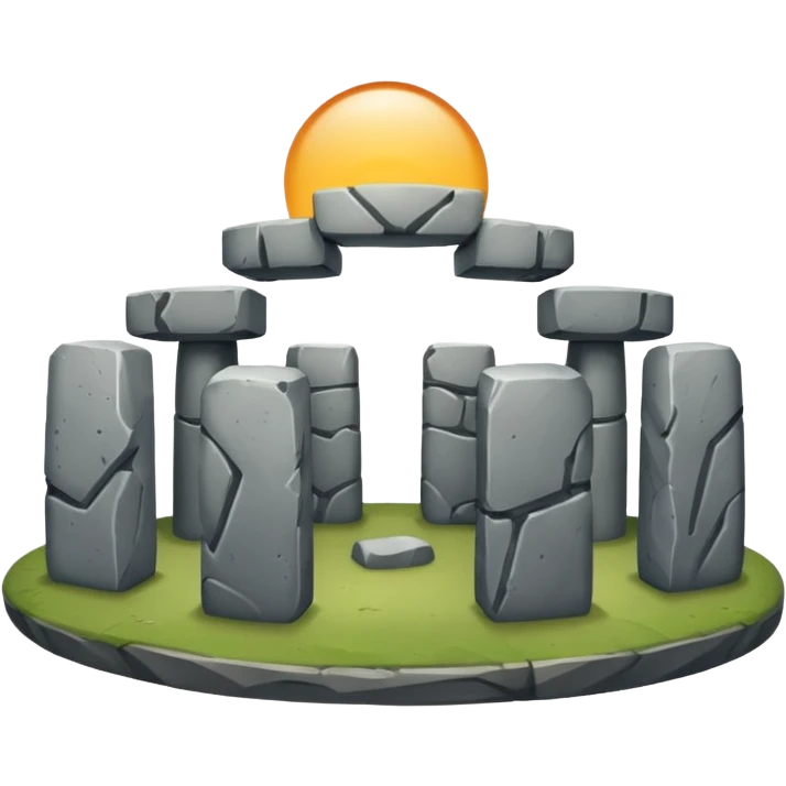 Stone henge emoji in Apple iOS style emoji