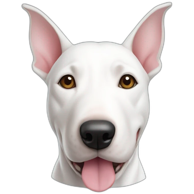 Bull-terrier avec une capuche emoji