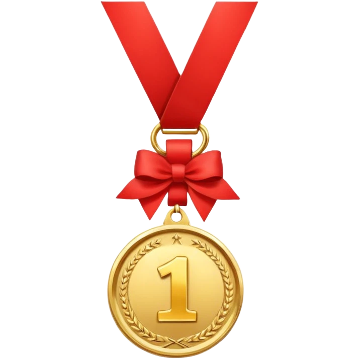 first place medal that is hung around the neck emoji