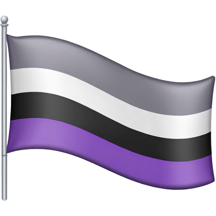 Asexual Pride flag emoji emoji