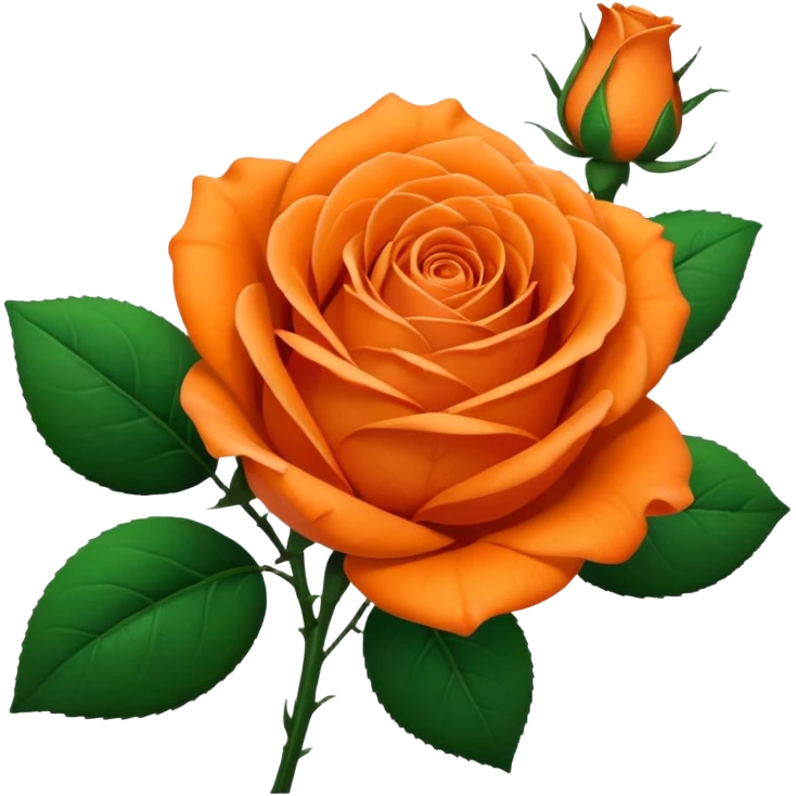 Orange rose 🌹 emoji