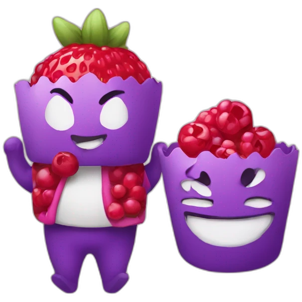 Puddin and berry emoji