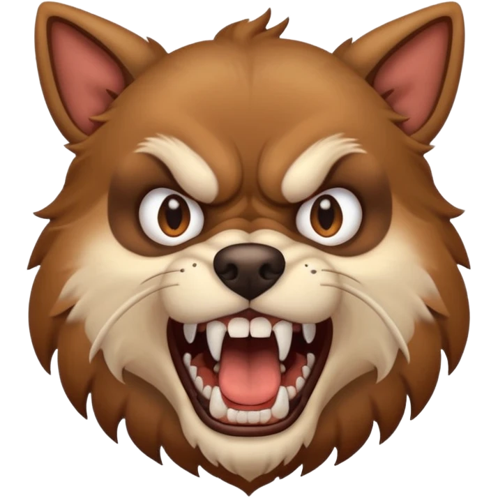 Angry dog emoji