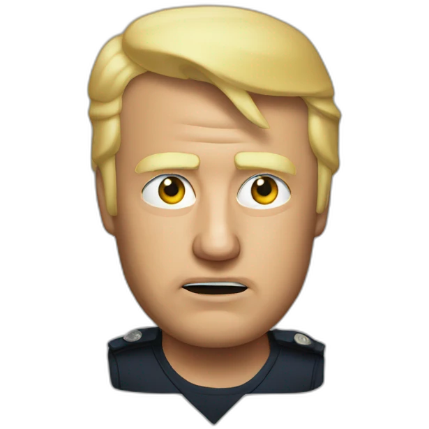 Trump arrested by police emoji