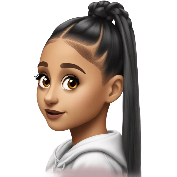 Hyper Realism Ariana Grande photo  emoji