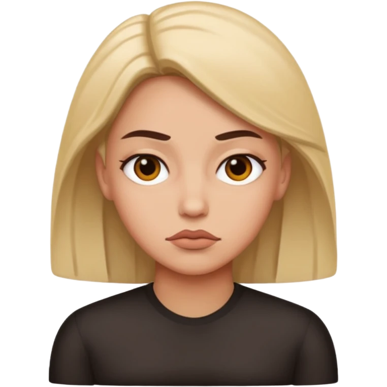 resting bitch face emoji