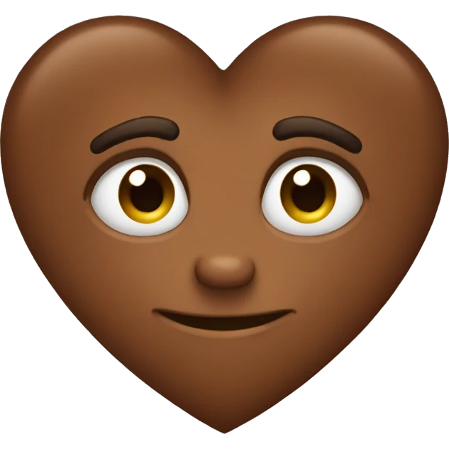 Brown heart  emoji