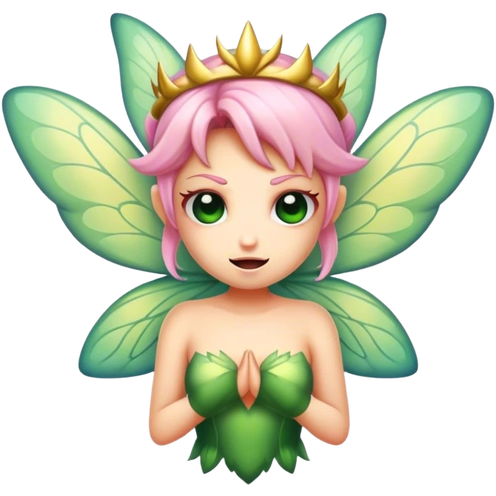 Mean fairy emoji