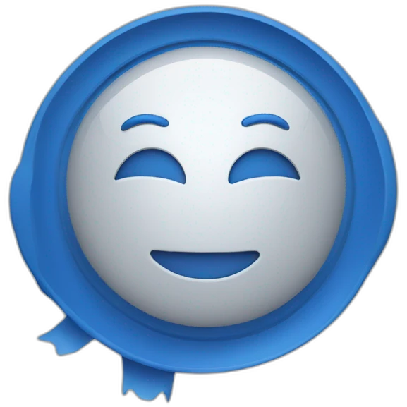 Certifié bleu rond emoji