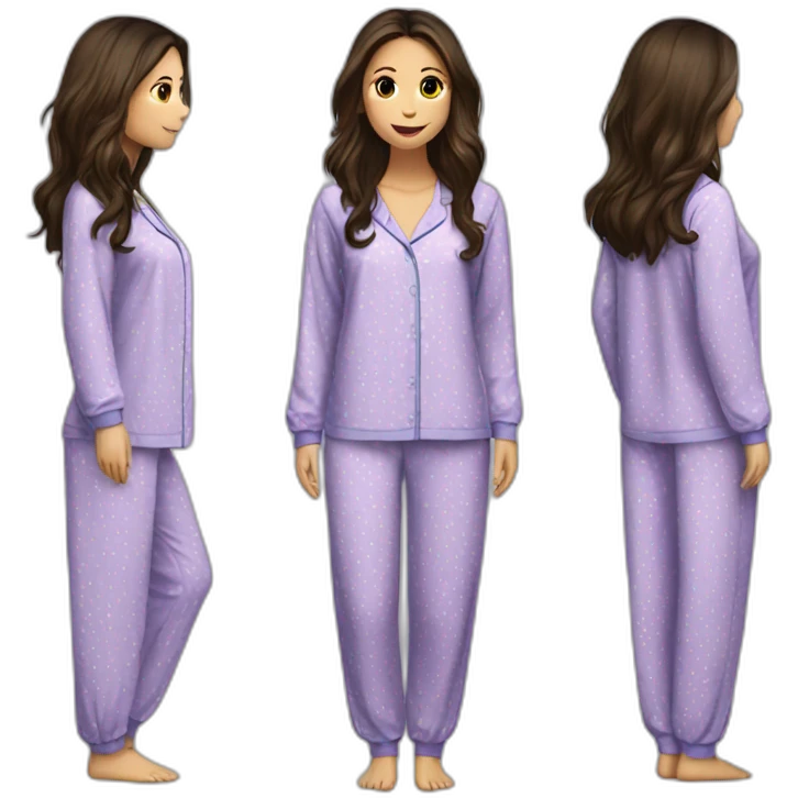 nina dobrev pyjamas emoji