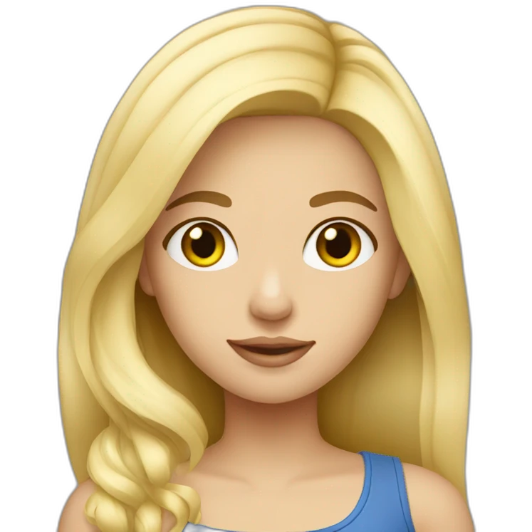 ukranian blonde girl emoji
