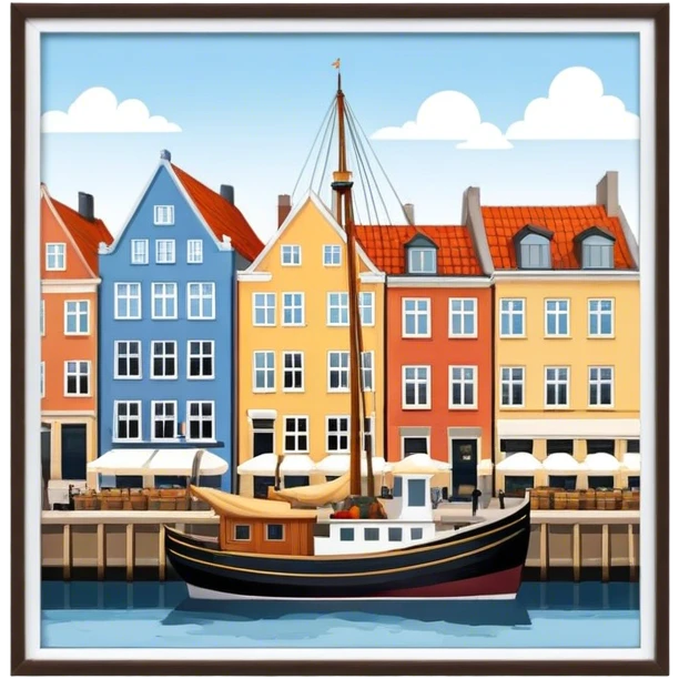 nyhavn in copenhagen emoji