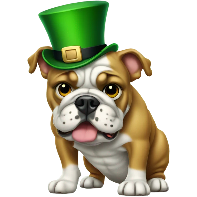 Lucky Irish Bulldog emoji
