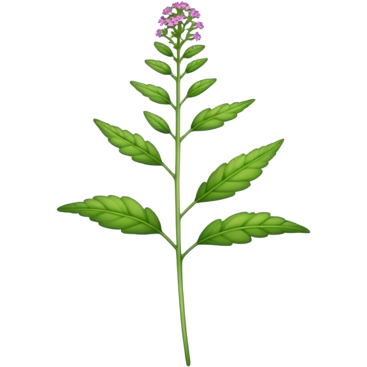 single Verbena stem emoji