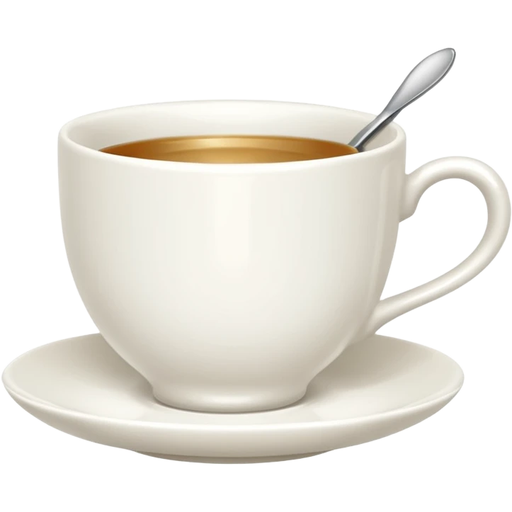 Te  taza blanca emoji