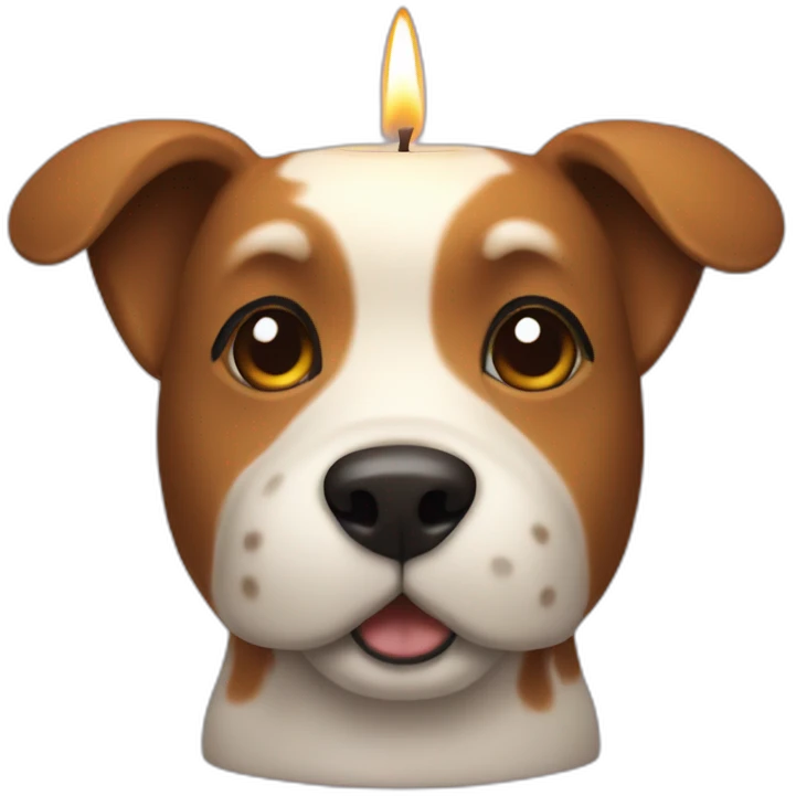dog candle emoji