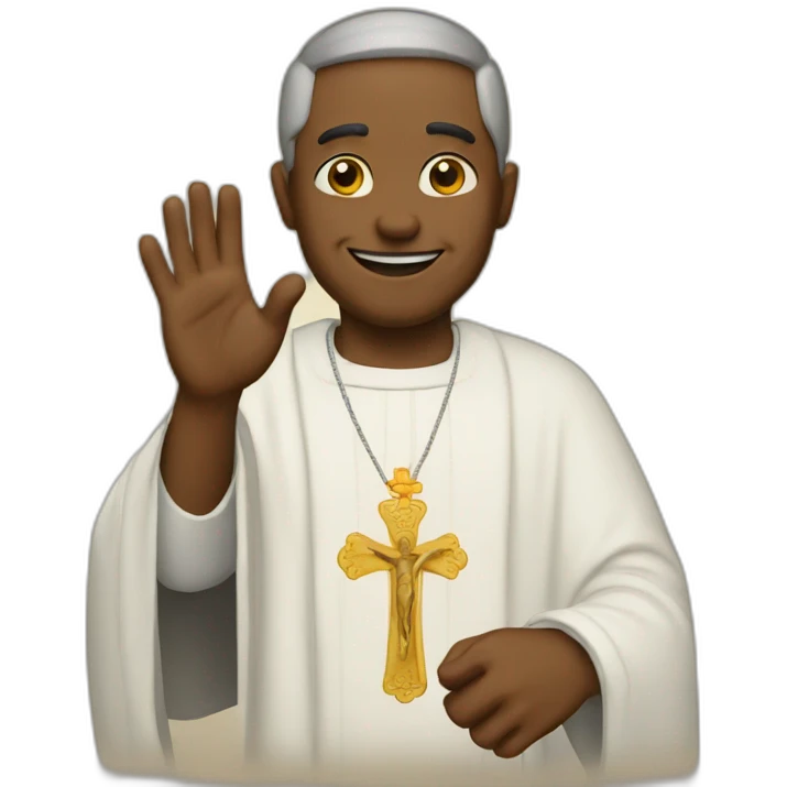 Catholic Shaka emoji