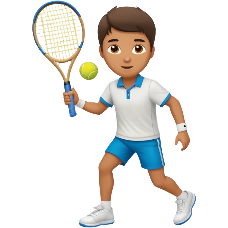 young man playing tennis emoji