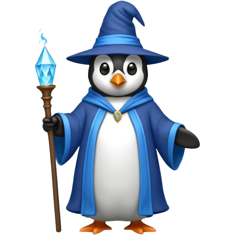 Penguin Wizard emoji