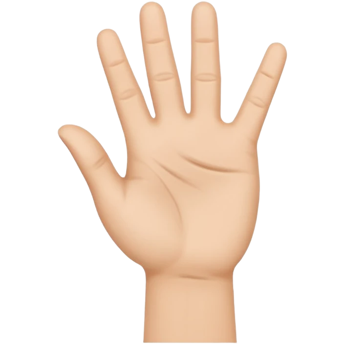 hand waving greeting emoji