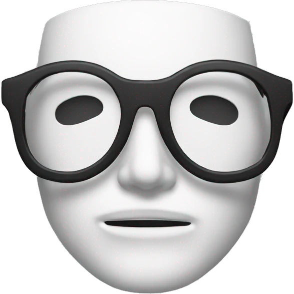 vendetta mask with black glasses emoji