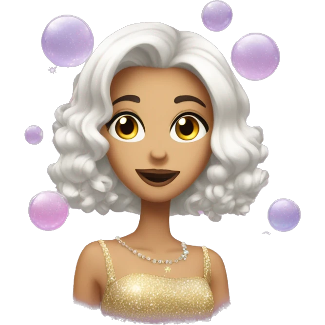 coquette bubble with sparkle emoji
