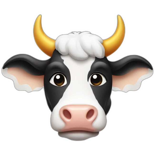 cow with halo and wings emoji