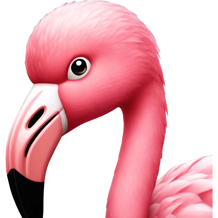 Glamorous flamingo  emoji