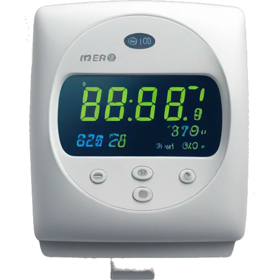 smart meter sending digital waves on a network grid emoji