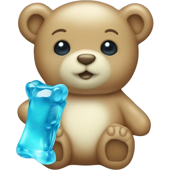 baby blue Gummy bear emoji