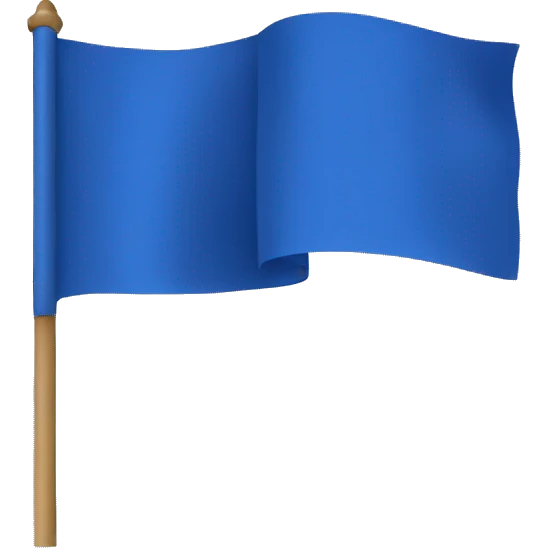Blue Flag emoji