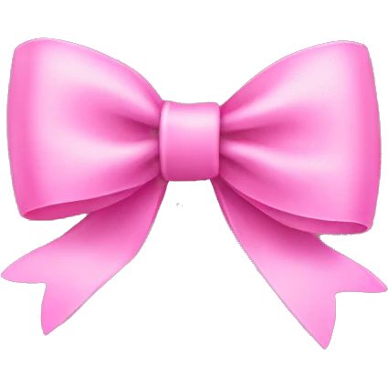 Pink bow emoji
